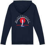 Sweat Zippé à Capuche Black SunSet "Surfeuse"