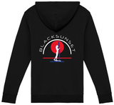 Sweat Zippé à Capuche Black SunSet "Surfeuse"