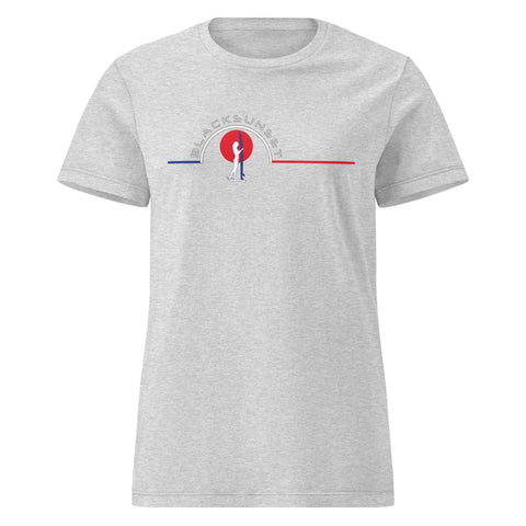 Tee-shirt Femme Bio Black SunSet "Surfeuse"