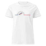 Tee-shirt Femme Bio Black SunSet "Ski Snow"