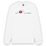 Sweat unisexe ultra doux imprimé en France. Coupe droite et encolure ras de cou. Manches montées. Logo imprimé sur la face avant. Motif Surfeur Hossegor