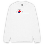 Description : Sweat unisexe ultra doux imprimé en France. Coupe droite et encolure ras de cou. Manches montées. Logo imprimé sur la face avant.  Disponible du S au 2XL  Détails : Composition : 80% coton, 20% polyester Grammage : 280 g/m²  Motif : Vagues Bleu Blanc Rouge intégré au logo Black SunSet