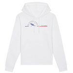 Un sweat à capuche unisexe aux labels Bio, imprimé en France. Fabriqué dans des conditions éthiques et de manière éco-responsable. Coupe droite et manches montées. Logo imprimé sur la face avant. Motif Paddle Cap Ferret