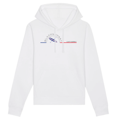 Un sweat à capuche unisexe aux labels Bio, imprimé en France. Fabriqué dans des conditions éthiques et de manière éco-responsable. Coupe droite et manches montées. Logo imprimé sur la face avant. Motif Paddle Cap Ferret