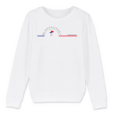 Prenez soin de vos enfants et maintenez les au chaud dans ce sweat unisexe aux finitions hautes qualités. Imprimé en France et labellisé GOTS vos charmants petits monstres seront à l'aise dans ce sweat doux comme un Doudou et à la coupe indémodable. Motif : Pins Landais intégré dans le logo Black SunSet Hossegor