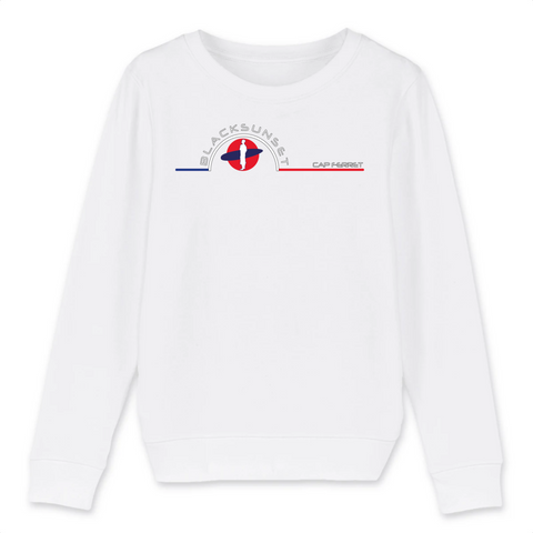 Prenez soin de vos enfants et maintenez les au chaud dans ce sweat unisexe aux finitions hautes qualités. Imprimé en France et labellisé GOTS vos charmants petits monstres seront à l'aise dans ce sweat doux comme un Doudou et à la coupe indémodable. Motif : Surfeur intégré dans le logo Black SunSet Cap Ferr