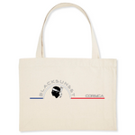 Pour faire vos courses ou tout simplement aller à la plage en toute élégance, optez pour ce sac de qualité. Imprimé en France, ses finitions lui procurent solidité et qualité. Estampillé Label GOTS, il est composé à 80% de coton recyclé. Motif : Tête de Maure intégré dans le logo Black SunSet Corse
