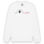 Sweat unisexe ultra doux imprimé en France. Coupe droite et encolure ras de cou. Manches montées. Logo imprimé sur la face avant. Motif Tête de Maure Corsica