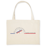 Pour faire vos courses ou tout simplement aller à la plage en toute élégance, optez pour ce sac de qualité. Imprimé en France, ses finitions lui procurent solidité et qualité. Estampillé Label GOTS, il est composé à 80% de coton recyclé. Motif : Snow Ski intégré dans le logo Black SunSet Serre Chevalier