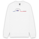 Sweat unisexe ultra doux imprimé en France. Coupe droite et encolure ras de cou. Manches montées. Logo imprimé sur la face avant. Motif Vélo Surf Hossegor