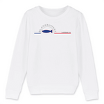 Prenez soin de vos enfants et maintenez les au chaud dans ce sweat unisexe aux finitions hautes qualités. Imprimé en France et labellisé GOTS vos charmants petits monstres seront à l'aise dans ce sweat doux comme un Doudou et à la coupe indémodable. Motif : La Sardine Bleue intégré dans le logo Black SunSet Marseille