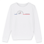 Prenez soin de vos enfants et maintenez les au chaud dans ce sweat unisexe aux finitions hautes qualités. Imprimé en France et labellisé GOTS vos charmants petits monstres seront à l'aise dans ce sweat doux comme un Doudou et à la coupe indémodable. Motif : Télésiège intégré dans le logo Black SunSet Courchevel
