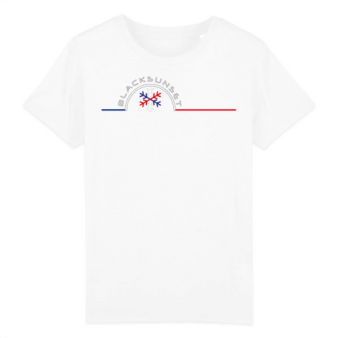 Voici LE tee-shirt Ultra Doux et que tout le monde aimerait porter, mais que nous avons réservé aux enfants. Il dispose des meilleurs labels de fabrication et ses finitions sont haut de gamme. 100% en coton biologique, il existe dans de nombreuses couleurs. Motif : Flocon intégré dans le logo Black SunSet