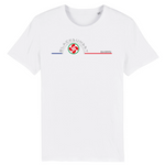 Tee-shirt manches courtes qui fera partie de vos essentiels. Conçu à 100% en coton biologique, il est crédité de nombreux labels bio, dont le GOST. Imprimé en France et décliné en plusieurs couleurs, sa coupe droite et classique lui procure une allure décontractée. Logo imprimé sur la face avant. Motif Croix Basque Biarritz