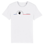 Tee-shirt manches courtes qui fera partie de vos essentiels. Conçu à 100% en coton bio,crédité de nombreux labels bio, dont le GOST. Imprimé en France et décliné en plusieurs couleurs, sa coupe droite et classique lui procure une allure décontractée. Logo imprimé sur la face avant. Motif Tête de Maure Corse