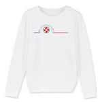 Prenez soin de vos enfants et maintenez les au chaud dans ce sweat unisexe aux finitions hautes qualités. Imprimé en France et labellisé GOTS vos charmants petits monstres seront à l'aise dans ce sweat doux comme un Doudou et à la coupe indémodable. Motif : Croix Basque intégré dans le logo Black SunSet 