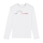 Tee-shirt manches longues épais. Toucher doux et très confortable il se porte en toutes saisons. Imprimé en France et labellisé GOTS ses finitions sont de haute qualité. 100% en coton biologique, il deviendra votre seconde peau. Motif : Bonne Mère intégré dans le logo Black SunSet Marseille