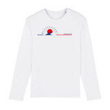 Tee-shirt manches longues épais. Toucher doux et très confortable il se porte en toutes saisons. Imprimé en France et labellisé GOTS ses finitions sont de haute qualité. 100% en coton biologique, il deviendra votre seconde peau. Motif : Vagues intégré dans le logo Black SunSet Hossegor