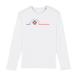 Tee-shirt manches longues épais. Toucher doux et très confortable il se porte en toutes saisons. Imprimé en France et labellisé GOTS ses finitions sont de haute qualité. 100% en coton biologique, il deviendra votre seconde peau. Motif : Croix Basque intégré dans le logo Black SunSet