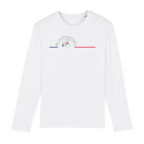 Tee-shirt manches longues épais. Toucher doux et très confortable il se porte en toutes saisons. Imprimé en France et labellisé GOTS ses finitions sont de haute qualité. 100% en coton biologique, il deviendra votre seconde peau. Motif : Télésièges intégré dans le logo Black SunSet