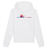 Un sweat à capuche unisexe aux labels Bio, imprimé en France. Fabriqué dans des conditions éthiques et de manière éco-responsable. Coupe droite et manches montées. Logo imprimé sur la face avant. Motif Le Pêcheur