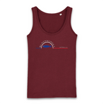 Ce débardeur léger et doux au toucher sera votre partenaire idéal et se mariera avec vos nombreuses tenues. Ses fines bretelles et sa coupe droite ajustée vous procureront un confort durable. Motif : La Sardine Bleue intégré dans le logo Black SunSet Marseille