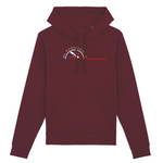 Un sweat à capuche unisexe aux labels Bio, imprimé en France. Fabriqué dans des conditions éthiques et de manière éco-responsable. Coupe droite et manches montées. Logo imprimé sur la face avant. Motif Ski Snow