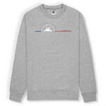Sweat unisexe ultra doux imprimé en France. Coupe droite et encolure ras de cou. Manches montées. Logo imprimé sur la face avant. Motif Bonne Mère Marseille