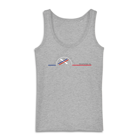 Ce débardeur léger et doux au toucher sera votre partenaire idéal et se mariera avec vos nombreuses tenues. Ses fines bretelles et sa coupe droite ajustée vous procureront un confort durable. Motif : Ski Snow intégré dans le logo Black SunSet Courchevel
