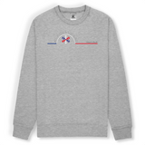 Sweat unisexe ultra doux imprimé en France. Coupe droite et encolure ras de cou. Manches montées. Logo imprimé sur la face avant. Motif Flocon Pra Loup