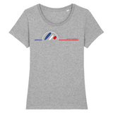 Tee-shirt Femme Bio Black SunSet Cap Ferret "Planches"