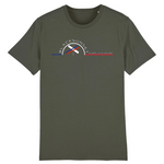 Tee-shirt Bio Black SunSet Serre Chevalier "Snow Ski"