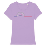 Tee-shirt Femme Bio Black SunSet "Vélo Surf"