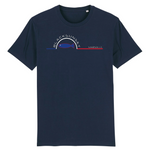 Tee-shirt Bio Black SunSet Marseille "La Sardine Bleue"