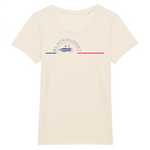 Tee-shirt Femme Bio Black SunSet "Vélo Surf"