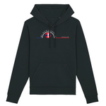 Un sweat à capuche unisexe aux labels Bio, imprimé en France. Fabriqué dans des conditions éthiques et de manière éco-responsable. Coupe droite et manches montées. Logo imprimé sur la face avant. Motif Surfeur Hossegor