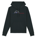 Un sweat à capuche unisexe aux labels Bio, imprimé en France. Fabriqué dans des conditions éthiques et de manière éco-responsable. Coupe droite et manches montées. Logo imprimé sur la face avant. Motif Vélo Surf