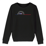 Prenez soin de vos enfants et maintenez les au chaud dans ce sweat unisexe aux finitions hautes qualités. Imprimé en France et labellisé GOTS vos charmants petits monstres seront à l'aise dans ce sweat doux comme un Doudou et à la coupe indémodable. Motif : Vélo intégré dans le logo Black SunSet 
