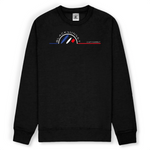 Sweat unisexe ultra doux imprimé en France. Coupe droite et encolure ras de cou. Manches montées. Logo imprimé sur la face avant. Planches Cap Ferret
