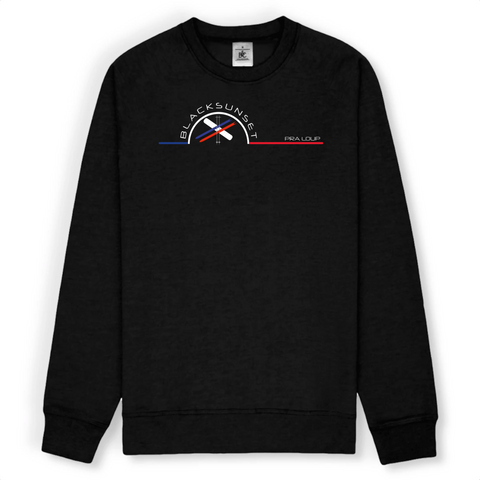 Sweat unisexe ultra doux imprimé en France. Coupe droite et encolure ras de cou. Manches montées. Logo imprimé sur la face avant. Motif Ski Snow Pra Loup