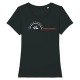 Tee-shirt iconique de la collection Femme, 100% coton Biologique. Imprimé en France, aussi doux que beau, sa coupe lui donne un tombé parfait. Son col arrondi et évasé ajoute une dernière touche de féminité et fera de lui un incontournable de votre garde robe. Logo imprimé face avant. Motif Télésièges Serre Chevalier