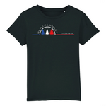 Tee-shirt Enfant Bio Black SunSet Courchevel "Sapins"