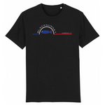 Tee-shirt Bio Black SunSet Marseille "La Sardine Bleue"