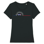 Tee-shirt Femme Bio Black SunSet "Vélo Surf"