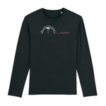 Tee-shirt manches longues épais. Toucher doux et très confortable il se porte en toutes saisons. Imprimé en France et labellisé GOTS ses finitions sont de haute qualité. 100% en coton biologique, il deviendra votre seconde peau. Motif : Pins Landais intégré dans le logo Black SunSet Cap Ferret