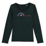Ce Tee-shirt manches longues, 100% coton Biologique deviendra l'indispensable de vos journées et soirées de mi-saison. Imprimé en France, certifié GOTS, son tissu léger et son col arrondi et évasé le rendent très agréable à porter. Logo imprimé face avant. Motif Planches de Glisse Cap Ferret