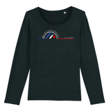 Ce Tee-shirt manches longues, 100% coton Biologique deviendra l'indispensable de vos journées et soirées de mi-saison. Imprimé en France, certifié GOTS, son tissu léger et son col arrondi et évasé le rendent très agréable à porter. Logo imprimé face avant. Motif Planches de Glisse Cap Ferret