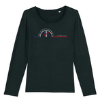 Ce Tee-shirt manches longues, 100% coton Biologique deviendra l'indispensable de vos journées et soirées de mi-saison. Imprimé en France, certifié GOTS, son tissu léger et son col arrondi et évasé le rendent très agréable à porter. Logo imprimé face avant. Motif Flocon Courchevel