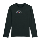 Tee-shirt manches longues épais. Toucher doux et très confortable il se porte en toutes saisons. Imprimé en France et labellisé GOTS ses finitions sont de haute qualité. 100% en coton biologique, il deviendra votre seconde peau. Motif : Ski Snow intégré dans le logo Black SunSet