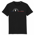 Tee-shirt Bio Black SunSet Corsica "L'Île"